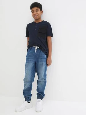 Dżinsy z gumką w talii z czystej bawełny, regular fit (2 pary) bonprix