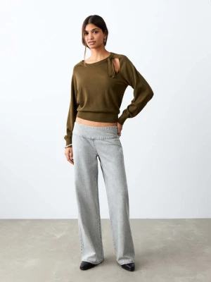 Dżinsy z niskim stanem szary denim - Teen - - MANGO TEEN