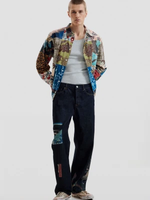 Dżinsy z orientalnym wzorem Desigual