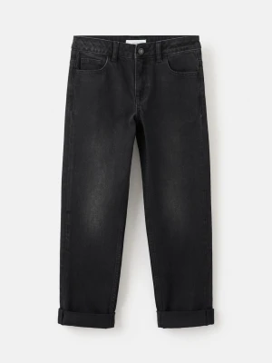 Dżinsy z prostą podwijaną nogawką black denim - Dzieci - - MANGO KIDS