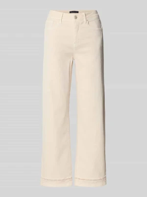 Dżinsy z przeszyciami z logo w długości 7/8 RAFFAELLO ROSSI