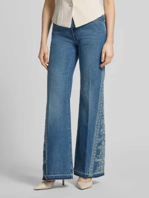Dżinsy z rozszerzanymi nogawkami z ozdobnym stebnowaniem model 'VIVY' Bash