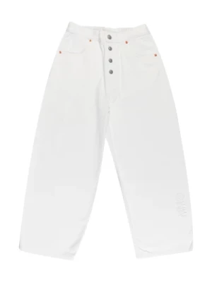 Dżinsy z szerokimi nogawkami dla dziewcząt - biały MM6 Maison Margiela