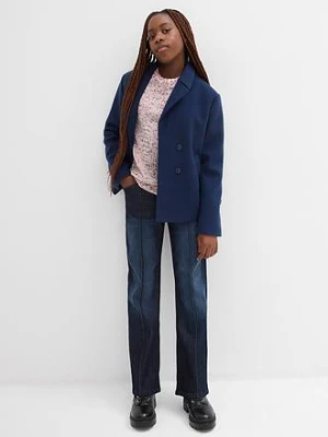 Dżinsy z szerokimi nogawkami, mid waist bonprix