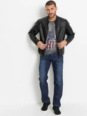 Jeansy classic fit z wzmocnionym krokiem, tapered bonprix