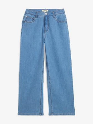 Dżinsy ze stretchem extra Loose Fit Straight BonPrix niebieski