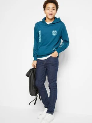 Dżinsy ze stretchem i regulowanym paskiem, straight, slim fit bonprix