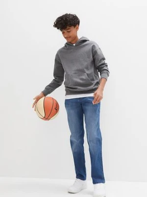 Dżinsy ze stretchem loose fit z regulowanym paskiem, prosta nogawka bonprix