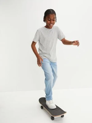 Dżinsy ze stretchem loose fit z regulowanym paskiem, prosta nogawka bonprix