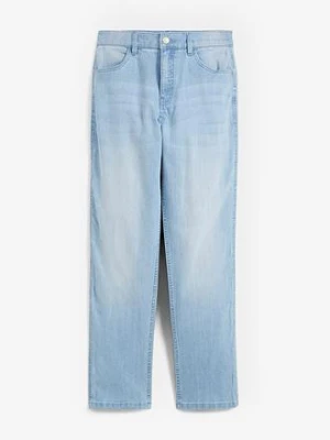 Dżinsy ze stretchem loose fit z regulowanym paskiem, prosta nogawka bonprix