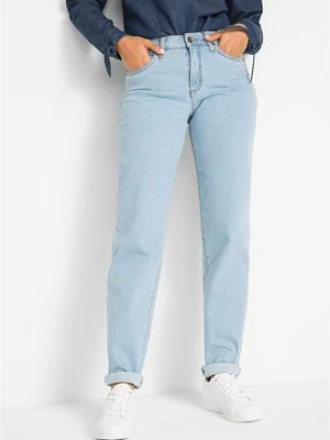 Dżinsy ze stretchem Mom, mid waist, long bonprix