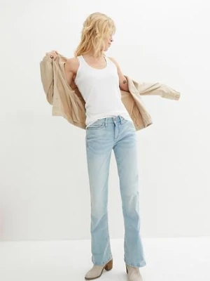Dżinsy ze stretchem o kroju bootcut, mid waist bonprix
