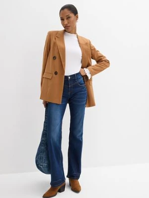 Jeansy ze stretchem o kroju bootcut, mid waist bonprix