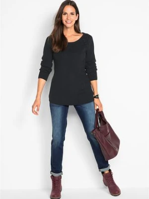 Dżinsy ze stretchem o kroju boyfriend, mid waist bonprix