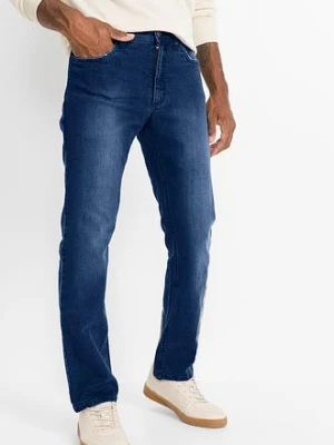 Dżinsy ze stretchem regular fit w wygodnym fasonie, straight bonprix