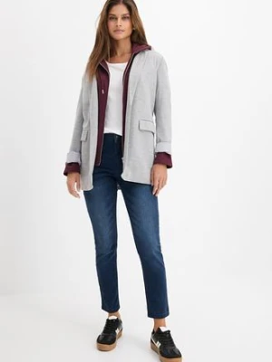 Dżinsy ze stretchem, skinny, high waist, cropped bonprix