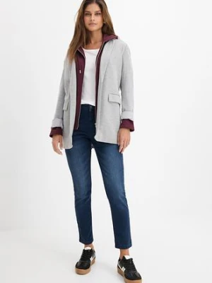 Dżinsy ze stretchem, skinny, high waist, cropped bonprix