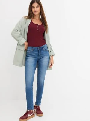 Zdjęcie produktu Dżinsy ze stretchem skinny, mid waist bonprix