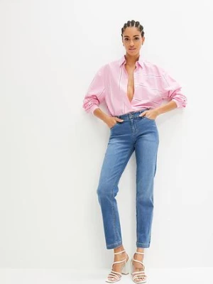 Dżinsy ze stretchem, straight, mid waist bonprix
