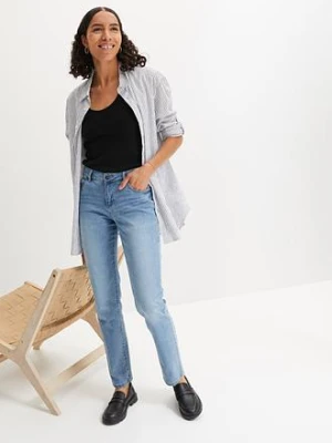 Dżinsy ze stretchem straight, mid waist bonprix