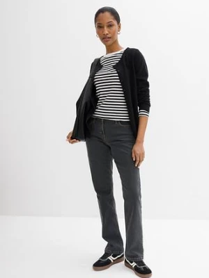 Jeansy ze stretchem straight, mid waist bonprix