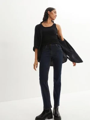 Dżinsy ze stretchem straight, mid waist bonprix