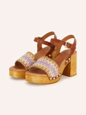 È Mia Sandały Na Platformie lila