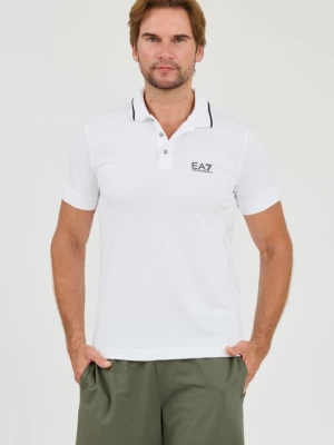 EA7 Biała koszulka polo EA7 Emporio Armani