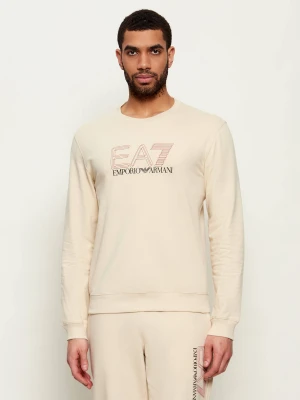 EA7 Bluza | Regular Fit beżowy