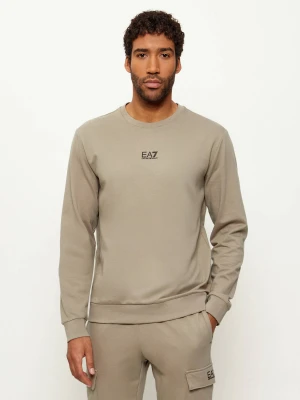 EA7 Bluza | Regular Fit beżowy