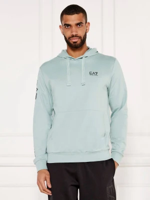 EA7 Bluza | Regular Fit miętowy