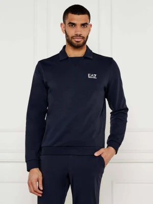 EA7 Bluza | Regular Fit granatowy