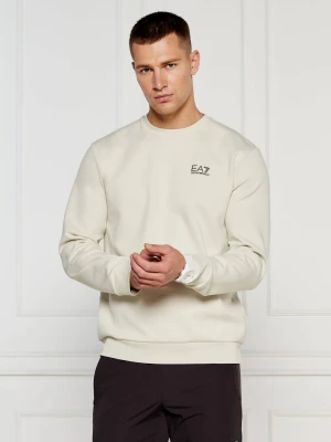 EA7 Bluza | Regular Fit ecru