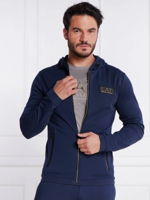 EA7 Bluza | Regular Fit granatowy