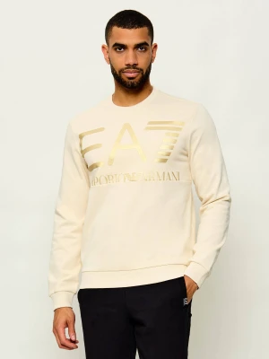 EA7 Bluza | Regular Fit beżowy