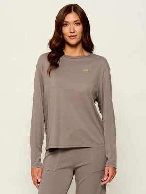 EA7 Bluzka | Regular Fit beżowy