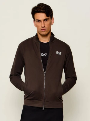 EA7 Bluza | Regular Fit brązowy