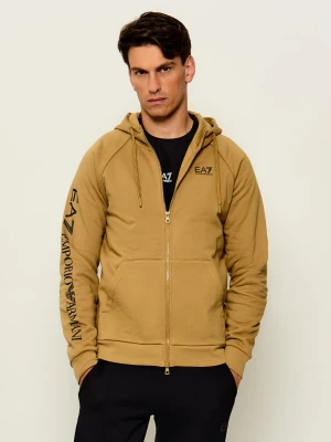 EA7 Bluza | Regular Fit brązowy
