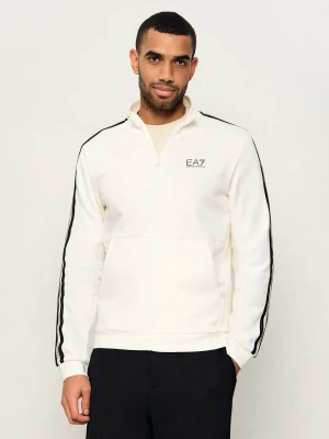 EA7 Bluza | Regular Fit kremowy