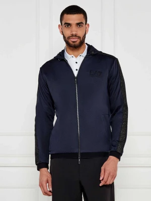 EA7 Bluza | Regular Fit | stretch granatowy