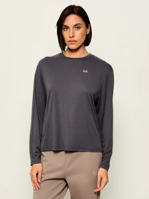 EA7 Bluzka | Regular Fit grafitowy