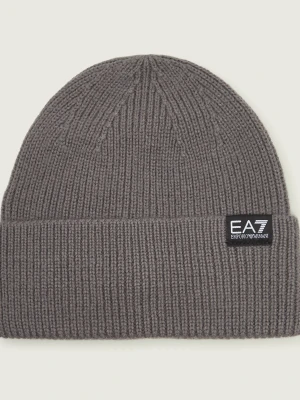 EA7 Czapka | z dodatkiem wełny szary