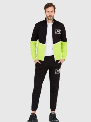 EA7 Czarno-zielony męski dres, Rozmiar S EA7 Emporio Armani