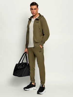 EA7 Dres | Regular Fit oliwkowy