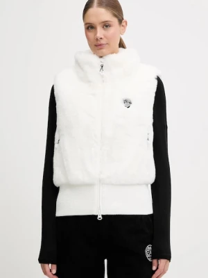 EA7 Emporio Armani bezrękawnik kolor biały przejściowy AF14797.7W000790