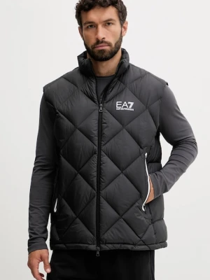EA7 Emporio Armani bezrękawnik puchowy kolor czarny zimowy AF15923.7M001002
