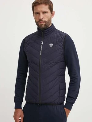 EA7 Emporio Armani bezrękawnik puchowy męski kolor granatowy przejściowy PNE1Z.8NPQ02