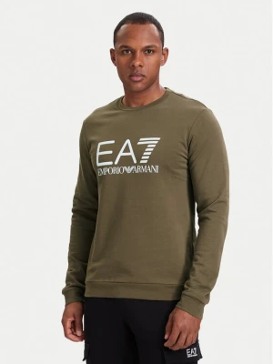 EA7 Emporio Armani Bluza 7M002278 AF22266 U6198 Brązowy jasny Regular Fit