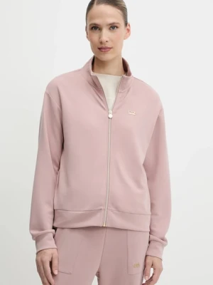 EA7 Emporio Armani bluza damska kolor brązowy gładka AF12643.7W000191
