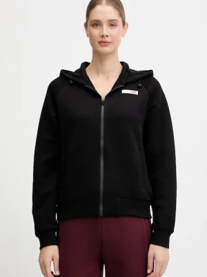 EA7 Emporio Armani bluza damska kolor czarny z kapturem gładka AF13151.7W000675